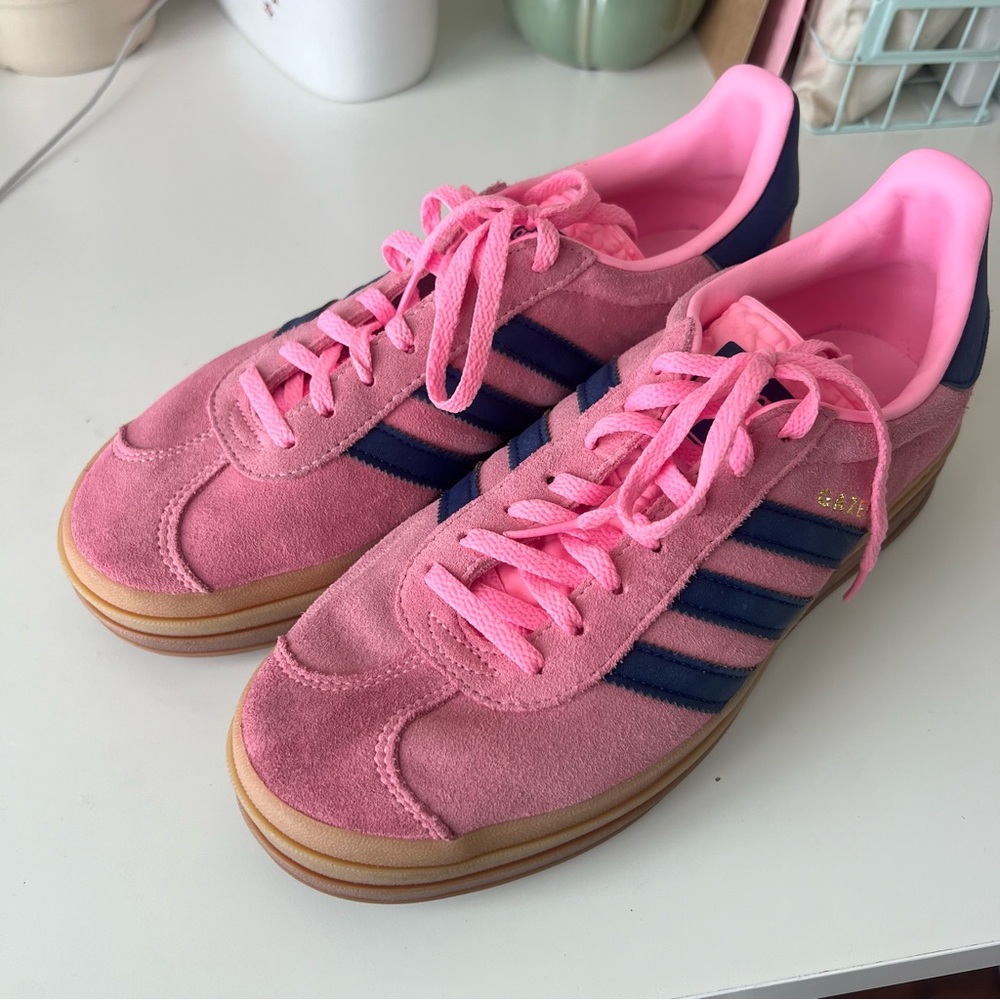 Adidas Gazelle Bold Pink Shoes - Size 9